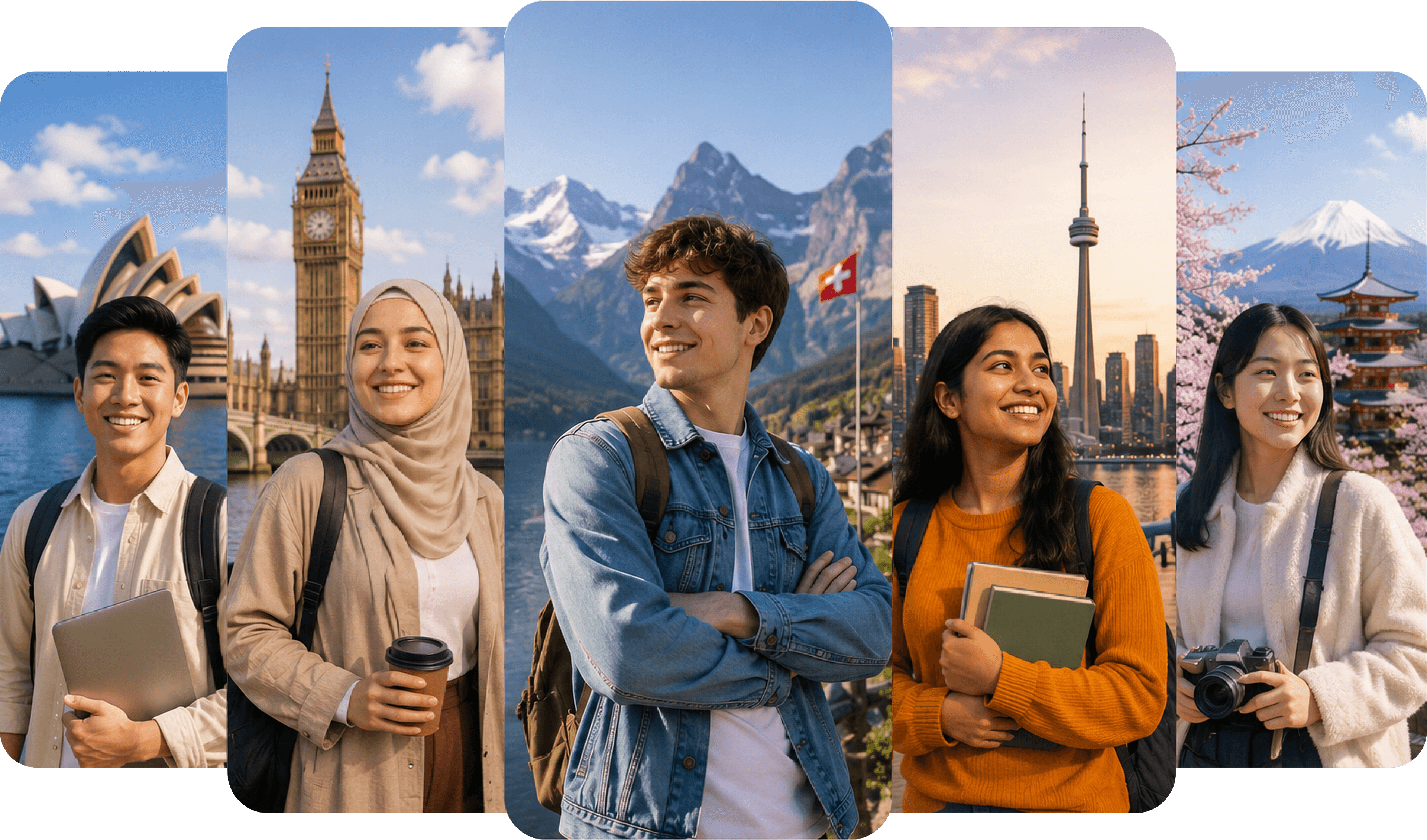 Students exploring global study destinations